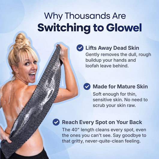Glowel™ Exfoliating Antibacterial Shower Towel